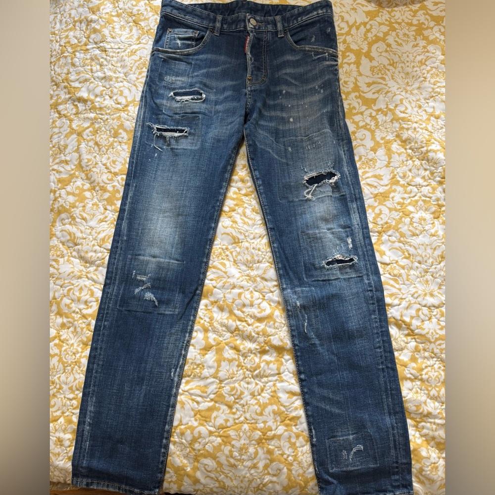 DSQUARED2 Men's Distressed Denim Jeans